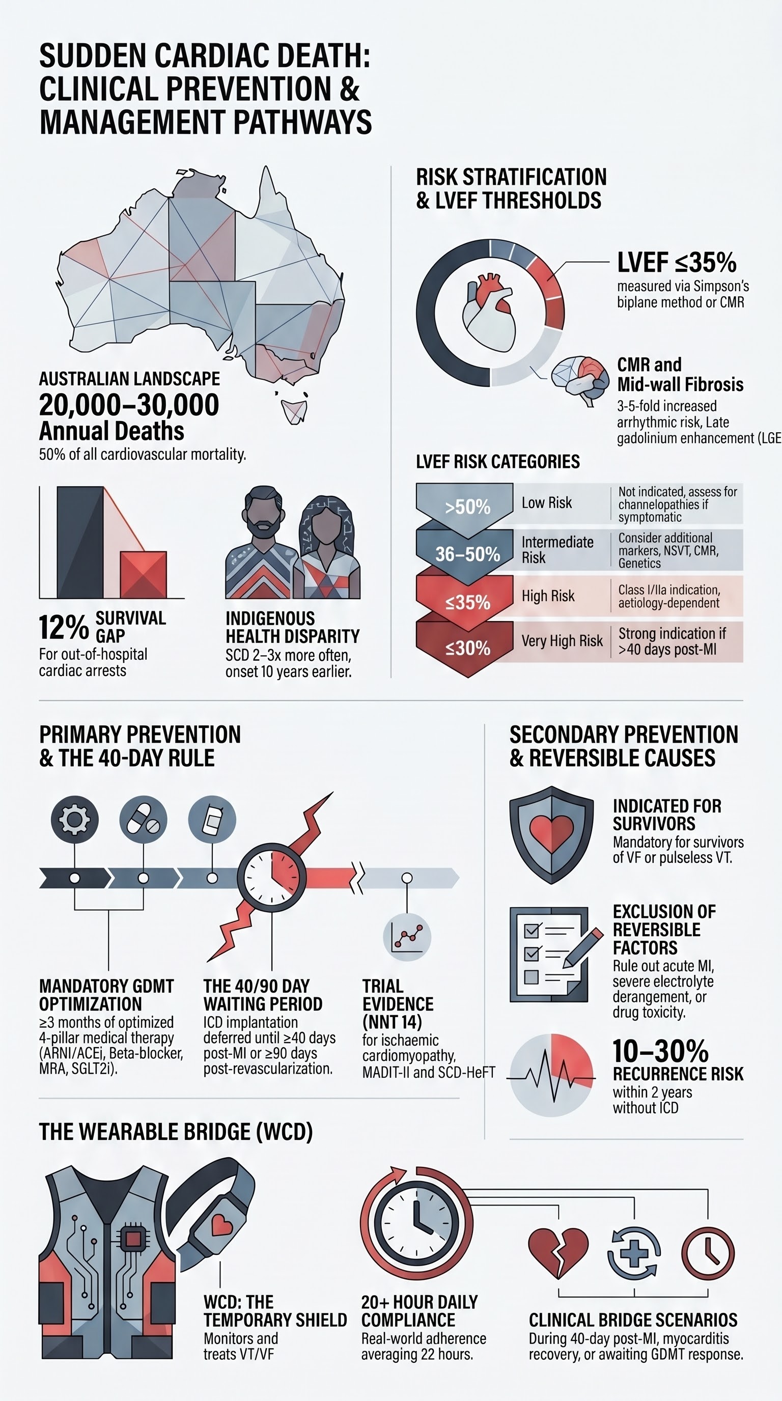 Sudden Cardiac Death Prevention visual summary infographic